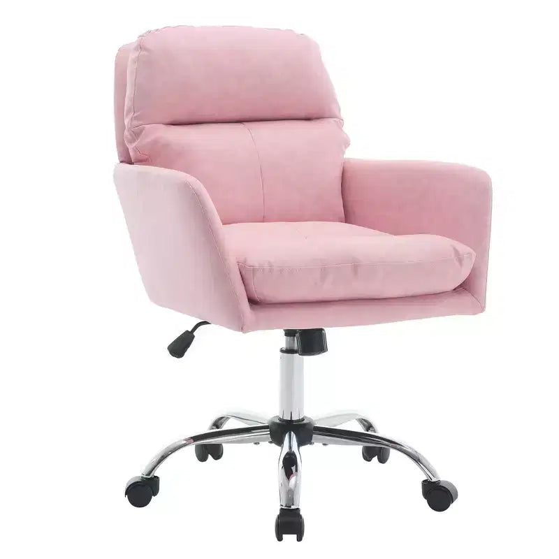 Chaise de bureau en cuir PU de qualité supérieure avec réglage de la hauteur - Convient pour le bureau, la chambre, la coiffeuse et d'autres environnements intérieurs