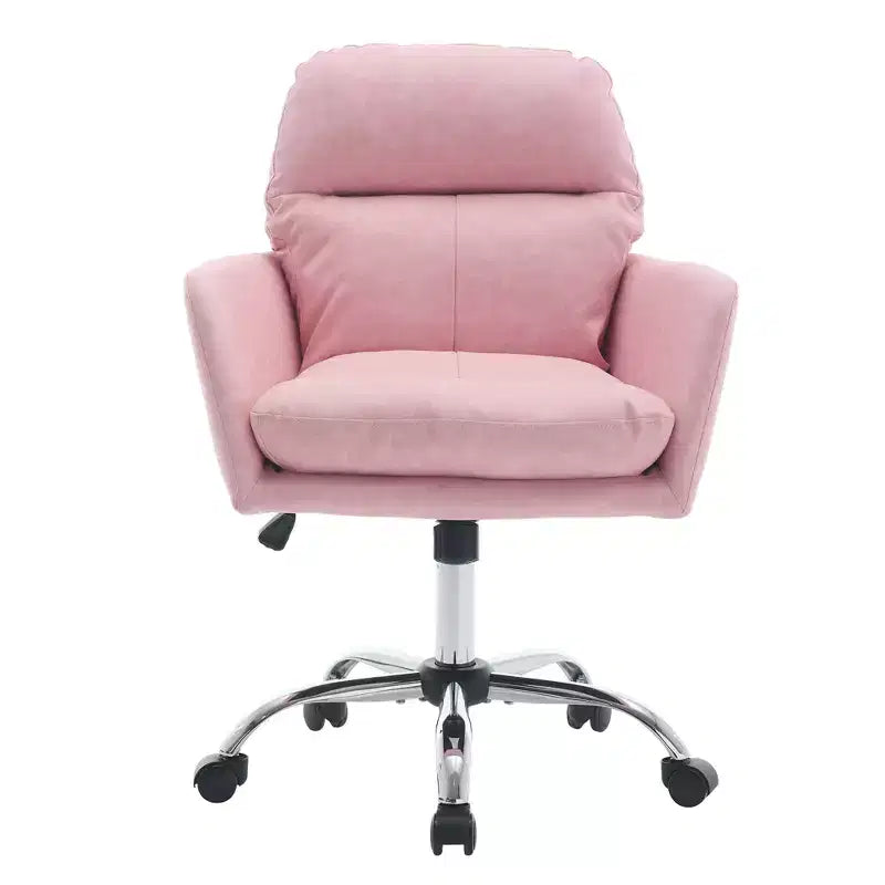 Chaise de bureau en cuir PU de qualité supérieure avec réglage de la hauteur - Convient pour le bureau, la chambre, la coiffeuse et d'autres environnements intérieurs
