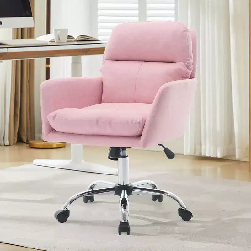 Chaise de bureau en cuir PU de qualité supérieure avec réglage de la hauteur - Convient pour le bureau, la chambre, la coiffeuse et d'autres environnements intérieurs