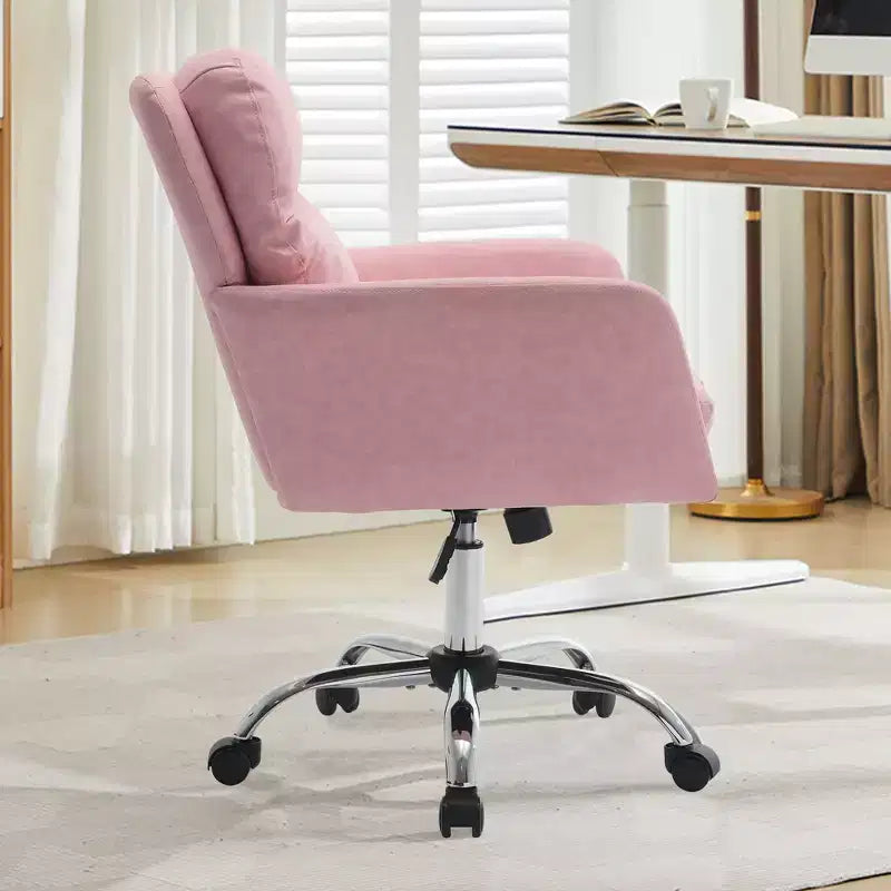 Chaise de bureau en cuir PU de qualité supérieure avec réglage de la hauteur - Convient pour le bureau, la chambre, la coiffeuse et d'autres environnements intérieurs