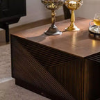 Table basse carrée aux couleurs modernes pour salon, aucun assemblage requis