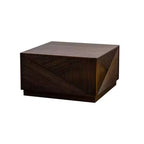 Table basse carrée aux couleurs modernes pour salon, aucun assemblage requis