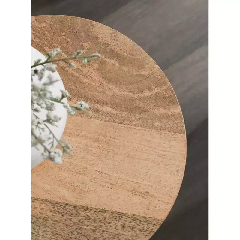 Table d'appoint en bois Kate and Laurel Reid, 10x10x22, Naturel