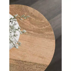 Table d'appoint en bois Kate and Laurel Reid, 10x10x22, Naturel