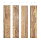 Table d'appoint en bois Kate and Laurel Reid, 10x10x22, Naturel