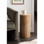Table d'appoint en bois Kate and Laurel Reid, 10x10x22, Naturel