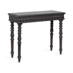 Kate and Laurel Patresa Carved Wood Console Table, 36x14x30, Dark Brown