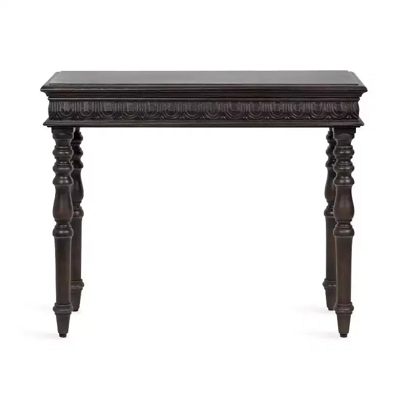 Console en bois sculpté Kate and Laurel Patresa, 36x14x30, Brun foncé