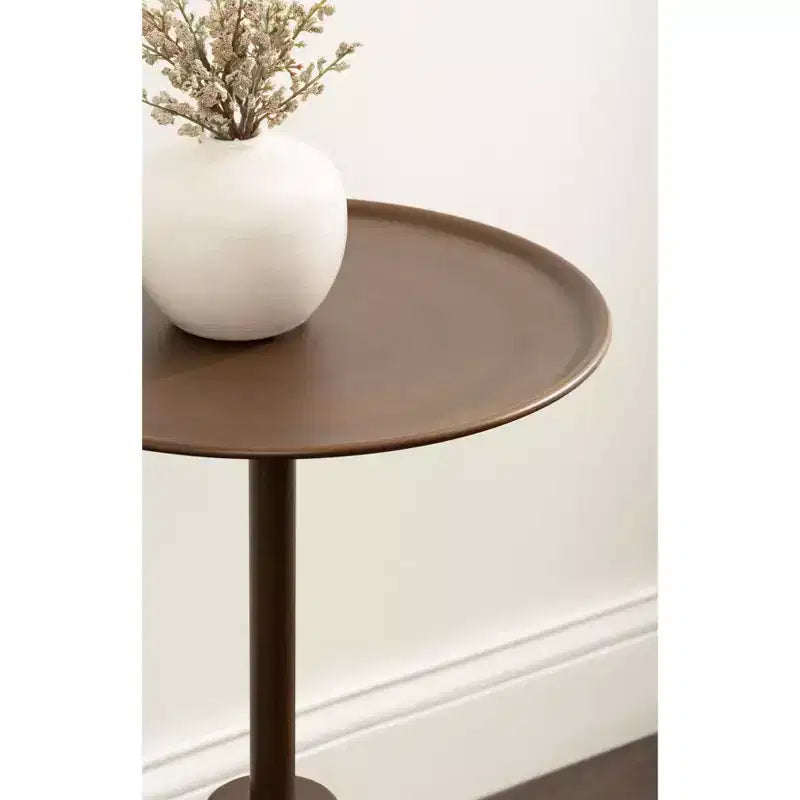 Table d'appoint ronde Sitara Kate and Laurel, 14x14x24, or