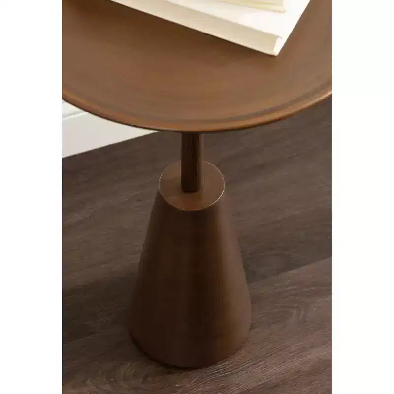 Table d'appoint ronde Sitara Kate and Laurel, 14x14x24, or