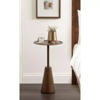 Table d'appoint ronde Sitara Kate and Laurel, 14x14x24, or