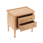 Christopher Knight Home Esha Table de chevet moderne en bois à 2 tiroirs avec plateau de service