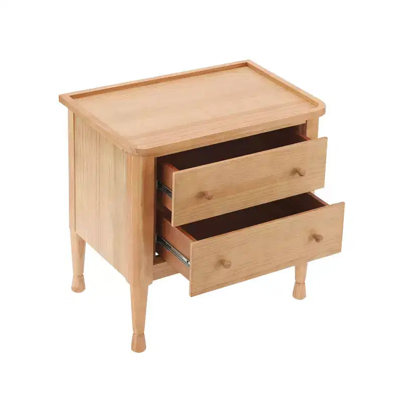 Christopher Knight Home Esha Table de chevet moderne en bois à 2 tiroirs avec plateau de service