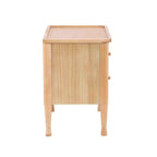 Christopher Knight Home Esha Table de chevet moderne en bois à 2 tiroirs avec plateau de service