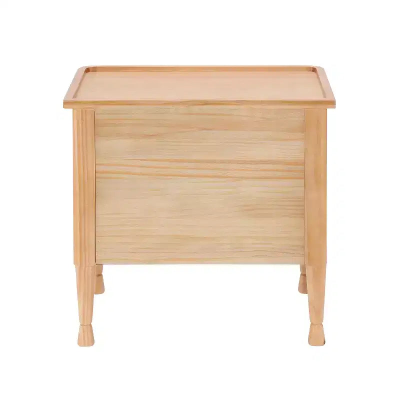 Christopher Knight Home Esha Table de chevet moderne en bois à 2 tiroirs avec plateau de service