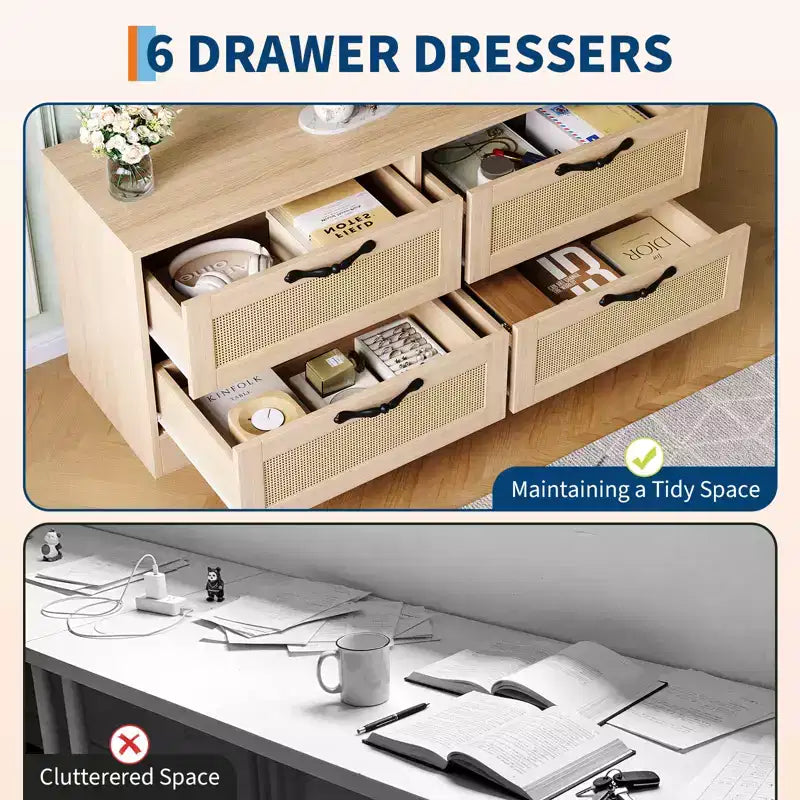 Commode à 4 tiroirs Meuble TV avec support pour téléviseurs jusqu'à 70 pouces pour salon, chambre à coucher