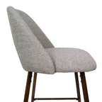 Lot de 3 tabourets de bar de hauteur comptoir du milieu du siècle, chaises d'îlot de cuisine rembourrées de 26 po avec pieds en métal finition noyer - Panipeachy