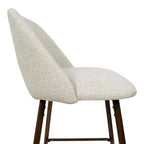 Lot de 3 tabourets de bar de hauteur comptoir du milieu du siècle, chaises d'îlot de cuisine rembourrées de 26 po avec pieds en métal finition noyer - Panipeachy