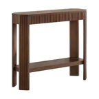 Console en bois massif cannelé 36 po