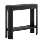 Console en bois massif cannelé 36 po