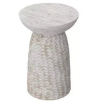 Table d'appoint haute contemporaine Willis en manguier massif de 16 po de largeur, assemblée