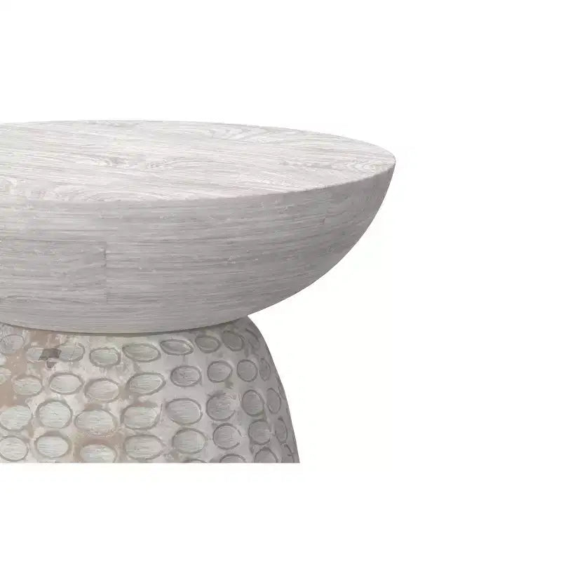 Table d'appoint haute contemporaine Willis en manguier massif de 16 po de largeur, assemblée