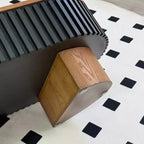 Table basse GDFStudio Elvire en bois d'hévéa de style campagnard français avec rangement dissimulé et plateau amovible