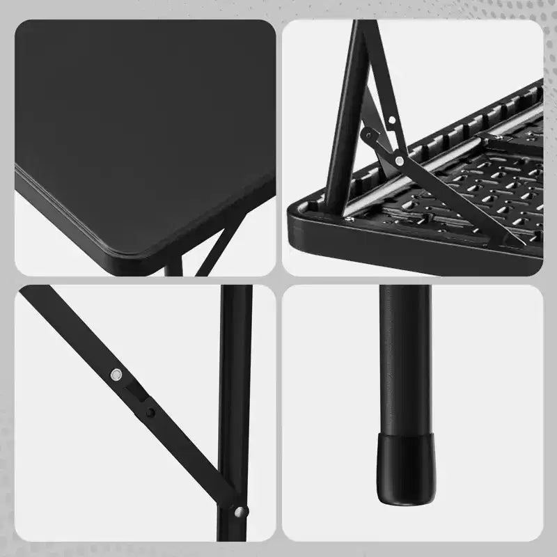 Table de patio en plastique noir 34 pouces Karl Home