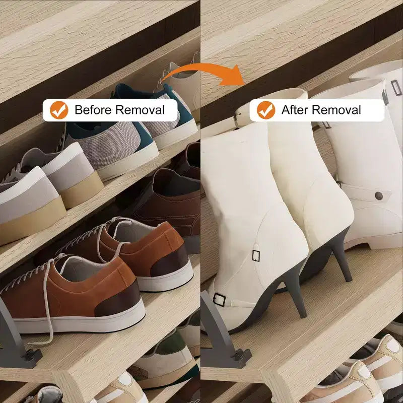 COZONY Armoire à chaussures haute de 46 po avec 3 tiroirs basculants Meuble de rangement à chaussures en bois avec étagère réglable pour entrée, couloir, salon