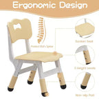 Ensemble table réglable en hauteur et 2 chaises pour tout-petits avec plateau à graffitis, ensemble table et chaises pour enfants, pieds antidérapants, table d'activités pour enfants pour la maison, la crèche