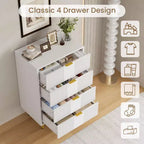 Commode cannelée pour chambre à coucher, commode moderne avec poignée en métal, organisateur de rangement pour vêtements en bois