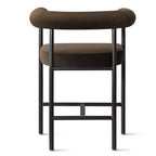 Lot de 3 tabourets de comptoir de luxe en velours avec accoudoirs, chaises de bar modernes de 24 pouces de large pour grand îlot de cuisine - Panipeachy