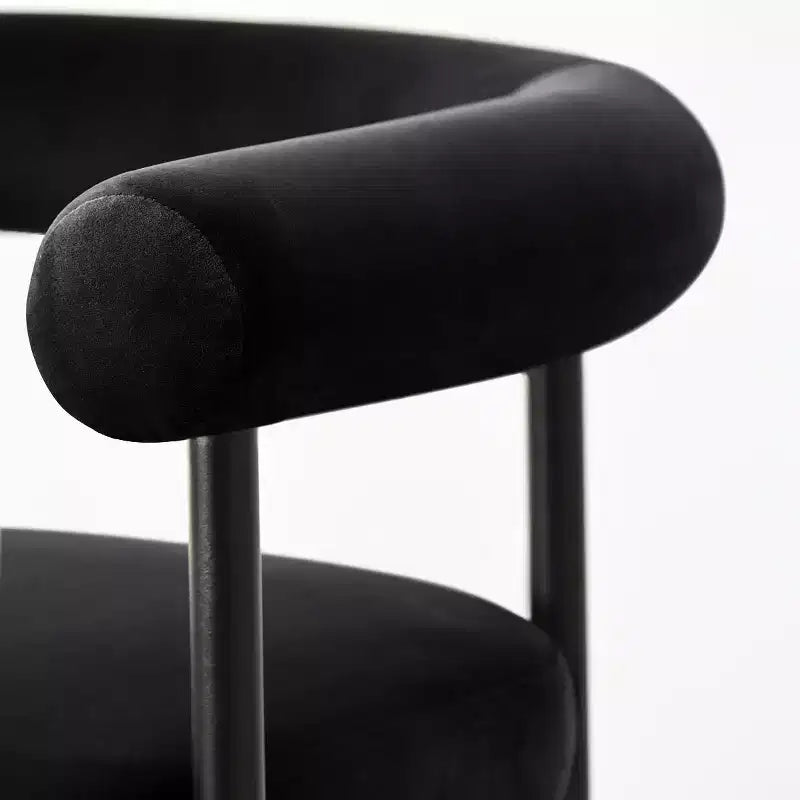 Lot de 3 tabourets de comptoir de luxe en velours avec accoudoirs, chaises de bar modernes de 24 pouces de large pour grand îlot de cuisine - Panipeachy
