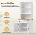 Meuble TV GDFStudio Keith pour téléviseur jusqu'à 70 po avec étagères réglables et rangement