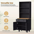 Meuble TV GDFStudio Keith pour téléviseur jusqu'à 70 po avec étagères réglables et rangement