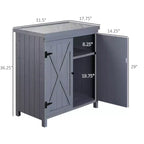 Armoire de rangement extérieure, Abri à outils de jardin avec plateau galvanisé et deux étagères pour les outils de jardin ou les accessoires de piscine, Gris
