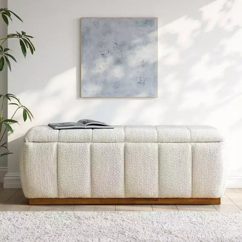 Banc Paula Mid-Century Modern|Artful Living Design-BEIGE