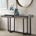 Console Nadian avec finition bois et deux tiroirs - iNSPIRE Q