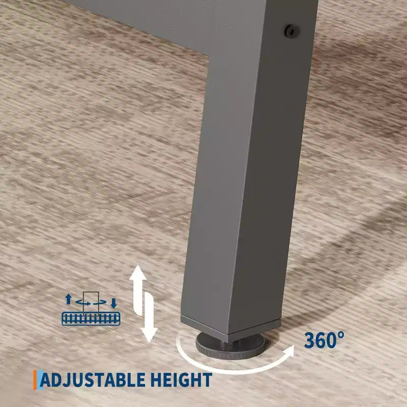 Table à manger industrielle rustique pour 4-6 personnes. Plateau rectangulaire de 160 cm avec pieds en métal robustes. Durable et facile à assembler. Cuisine.