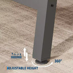 Table à manger industrielle rustique pour 4-6 personnes. Plateau rectangulaire de 160 cm avec pieds en métal robustes. Durable et facile à assembler. Cuisine.