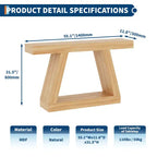 Console étroite de 55 pouces - Table de canapé d'entrée à 2 niveaux pour couloir, salon, foyer, bureau - Table d'appoint mince derrière le canapé
