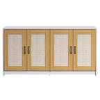 Meuble Cache Litière Double pour Chats 47 - Meuble à Litière Discret pour 2 Chats avec Portes Griffoir en Sisal, Meuble en Bois pour Chats d'Intérieur