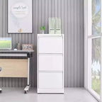 Classeur vertical 3/4 tiroirs avec serrure, pour la maison ou le bureau, en métal, robuste, en acier, avec serrure