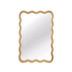 Miroir Mural Décoratif Rectangulaire 20 x 30 avec Cadre en Bois Massif, Miroir de Courtoisie pour Salle de Bain ou Entrée-Panipeachy