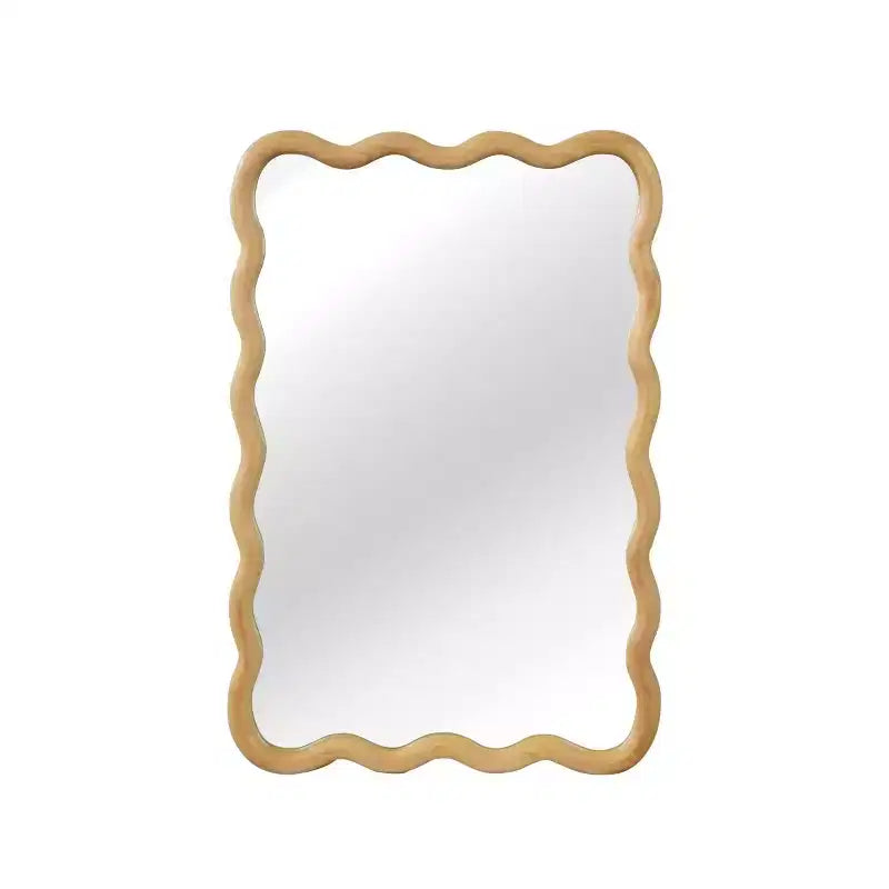 Miroir Mural Décoratif Rectangulaire 20 x 30 avec Cadre en Bois Massif, Miroir de Courtoisie pour Salle de Bain ou Entrée-Panipeachy