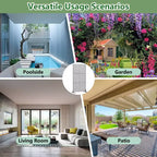 Brise-vue extérieur en métal Dovelina, panneaux autoportants pour jardin, terrasse, cour, 150H x 76L/152L, 183H x 89L/119L/178L/239L