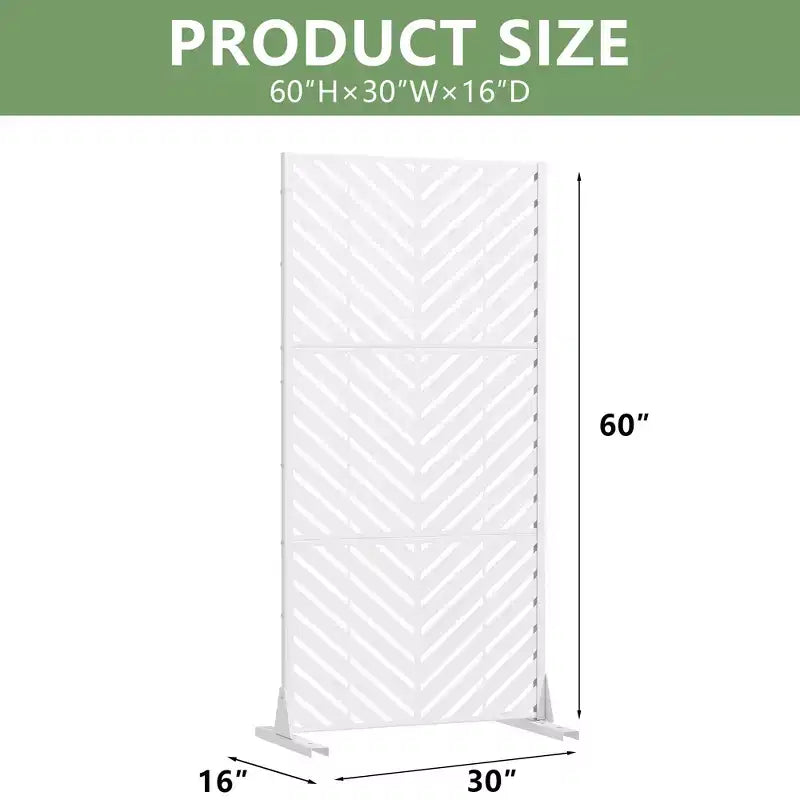 Brise-vue extérieur en métal Dovelina, panneaux autoportants pour jardin, terrasse, cour, 150H x 76L/152L, 183H x 89L/119L/178L/239L