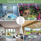Brise-vue extérieur en métal Dovelina, panneaux autoportants pour jardin, terrasse, cour, 150H x 76L/152L, 183H x 89L/119L/178L/239L