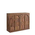 Commode à 8 tiroirs pour chambre à coucher, commode moderne de 120 cm de large avec poignées dorées, commode en bois, meuble TV, organisateur de rangement pour vêtements de placard