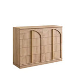 Commode à 8 tiroirs pour chambre à coucher, commode moderne de 120 cm de large avec poignées dorées, commode en bois, meuble TV, organisateur de rangement pour vêtements de placard